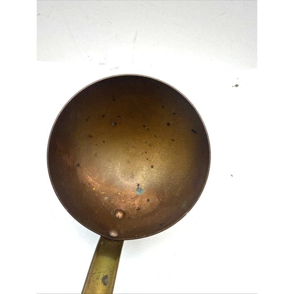 Vintage 5 Pc French Copper Kitchen Utensil Wall Hanging Set MCM Farmhouse Decor